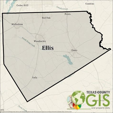 Ellis County Shapefile and Property Data - Texas County GIS Data