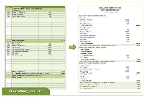 Cash Flow Statement | Excel Templates