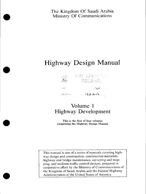 Highway Design Manual (V1) | PDF | Flood | Geodesy