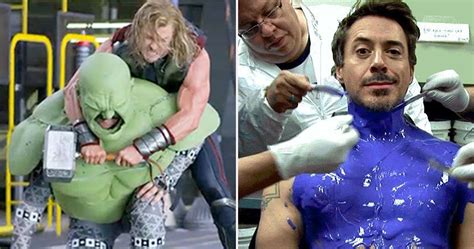 Marvel's Avengers: 21 Behind-The-Scenes Photos That Change The Way We See The Movies