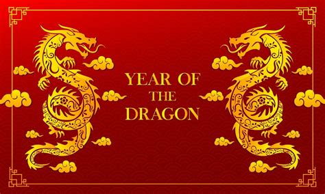 Happy chinese new year 2024 vector. Year of the dragon design template vector. 27521150 Vector ...