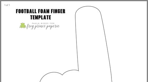 Printable Foam Finger Template - Printable Calendars AT A GLANCE