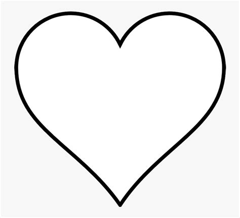 Heart Clipart Black And White White Heart Clipart- - White Heart Clipart, HD Png Download ...