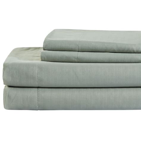 4-Piece Sheet Set, Full, Sage Green | At Home