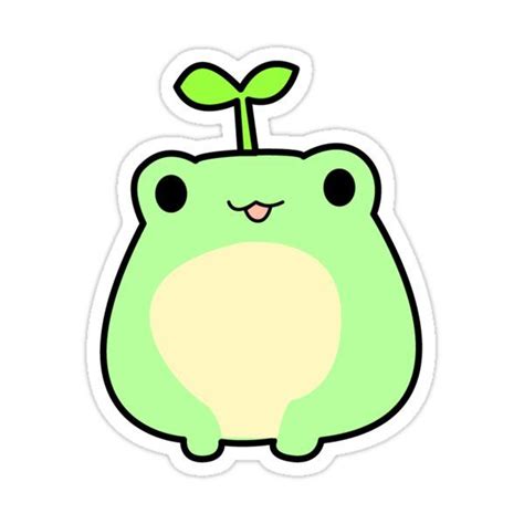 "cute frog" Sticker for Sale by Katinkatjeeh123 in 2023 | Cute frogs ...