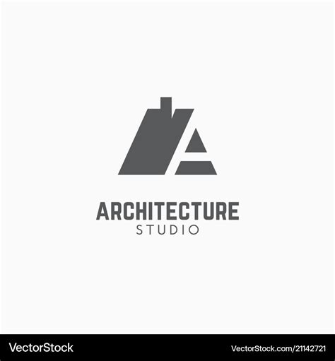 Architecture studio logo Royalty Free Vector Image