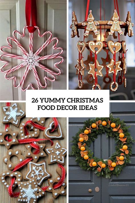 26 Yummy Christmas Food Décor Ideas - Shelterness