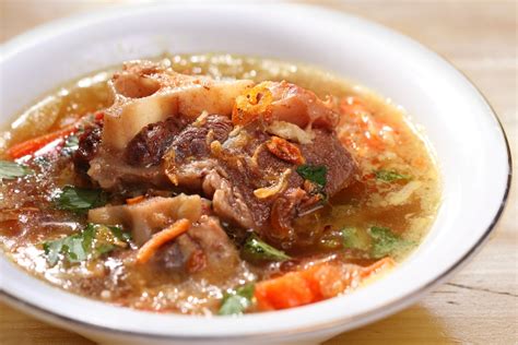 Oxtail Soup with Red Wine and Root Vegetables Recipe | Epicurious