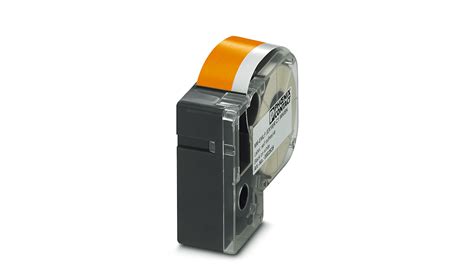 0803957 | Phoenix Contact MM-EMLF Black on Orange Label Printer Tape, 8m Label Length | RS