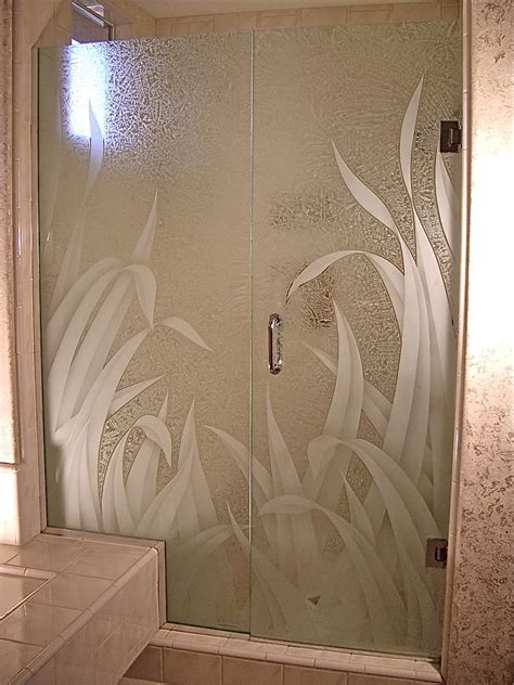 etched glass shower - Sans Soucie Art Glass