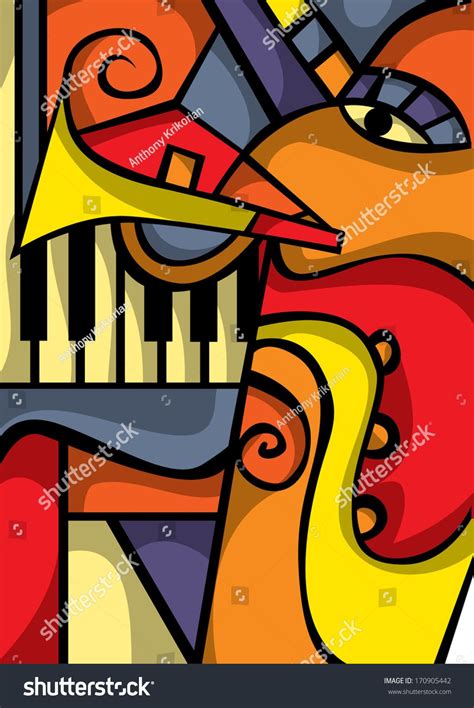 Abstract Jazz art (Vector) #Ad , #Affiliate, #Jazz#Abstract#Vector#art ...