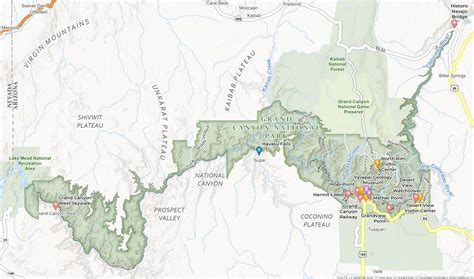 Grand Canyon National Park Map - GIS Geography