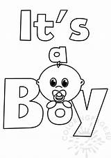Free Printable Its A Boy  Coloring Page sketch template