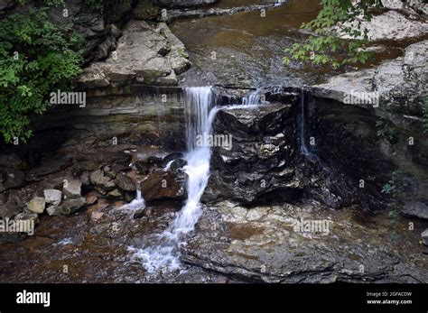 Waterfall at McCormick's Creek State Park, Indiana Stock Photo - Alamy