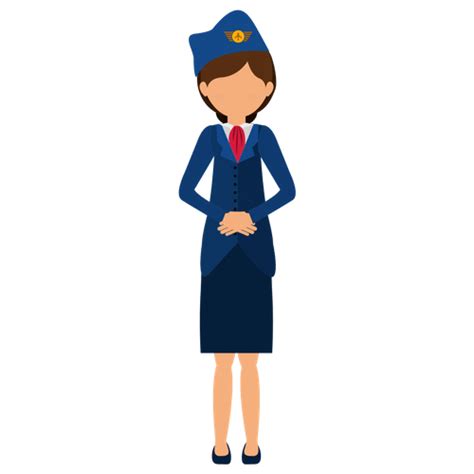 Transparent Airplane Pilot Clipart Flight Attendant Clipart Png Png ...