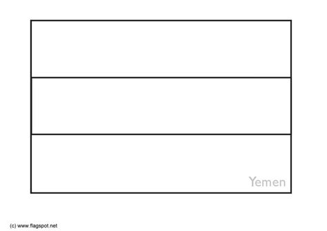 Yemen Flag Coloring Pages - Learny Kids