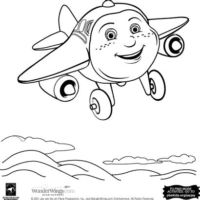 Jay Jay The Jet Plane Coloring Page