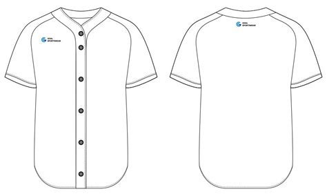 Printable Blank Baseball Jersey Template