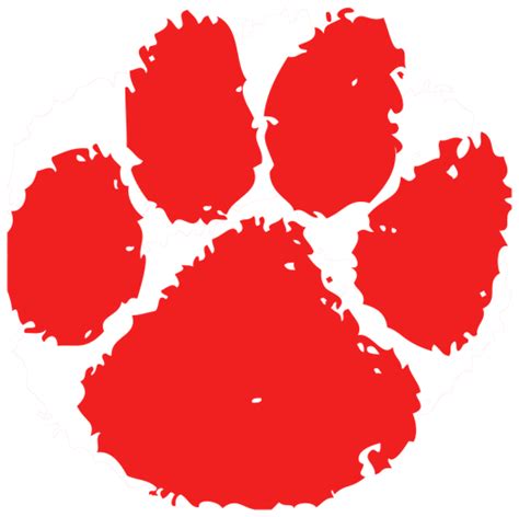 Red Paw Print Clip Art - ClipArt Best