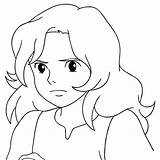 Coloring Pages Arrietty Ghibli Studio Ponyo Colouring Print Princess  sketch template