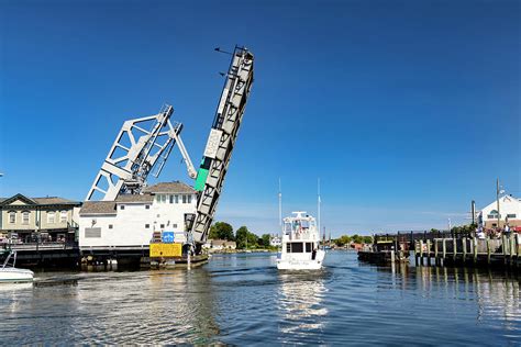 Usa, Connecticut, Mystic River Bascule Bridge Lifted Digital Art by ...