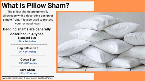 What is Pillow Sham? | Its Different Sizes? - AanyaLinen