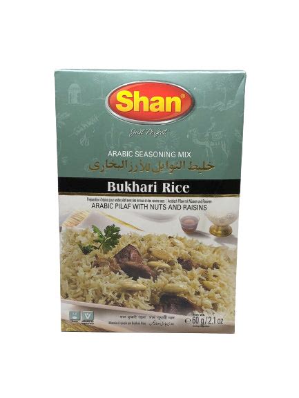 Shan Bukhari Rice Arabic Seasoning 60g – Mega Bazaar London Limited