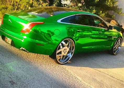 2,177 Likes, 19 Comments - Ace-1 (@ace1whips) on Instagram: “@chevyreggie32 Chrome Green Jaguar ...