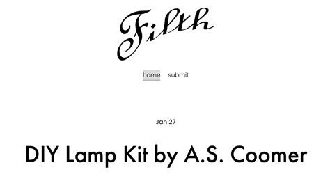 DIY Lamp Kit – A.S. Coomer