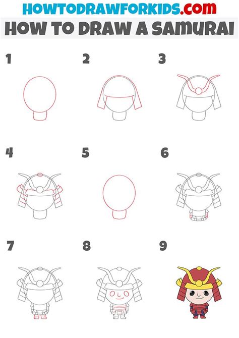 how to draw a samurai step by step in 2022 | Drawings, Draw, Samurai