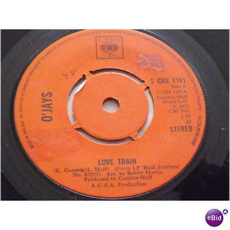 THE O'JAYS "LOVE TRAIN" CBS RECORDS on eBid United Kingdom | 48515108