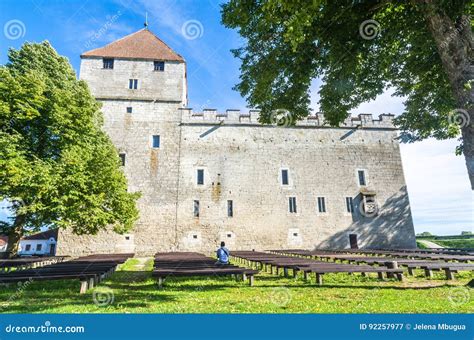 Kuressaare Episcopal Castle In Saaremaa Island In Estonia During ...