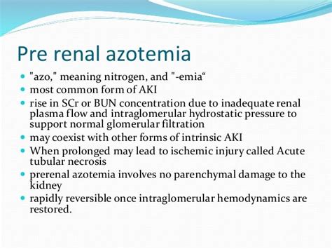 Uremia Vs Azotemia