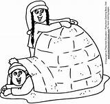 Photos  Bild Galeria COLORING PAGE IGLOO sketch template