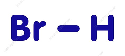 Hydrogen bromide molecule, illustration - Stock Image - F030/5802 - Science Photo Library