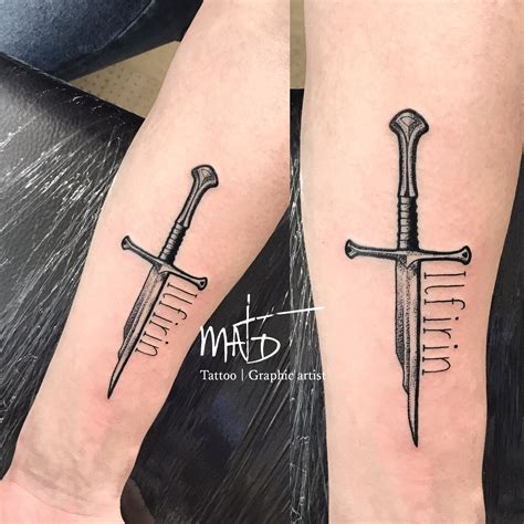 Ilfirin anduril sword tattoo Lotr Tattoo, Sword Tattoo, Special Tattoos, Tattoos And Piercings ...