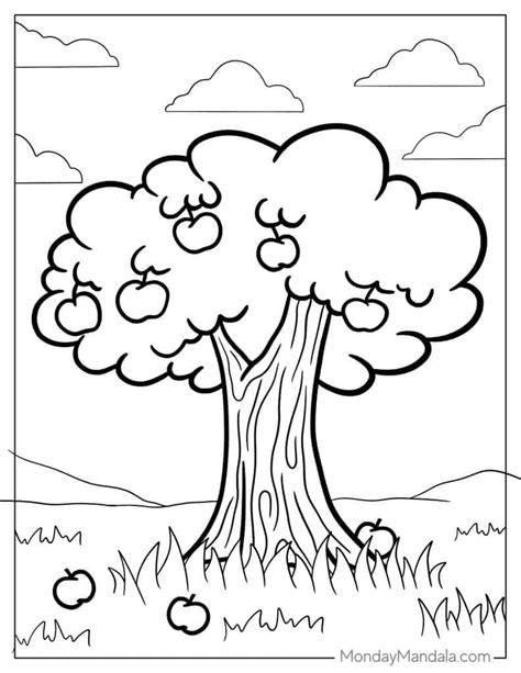 Images Of Trees Coloring Pages