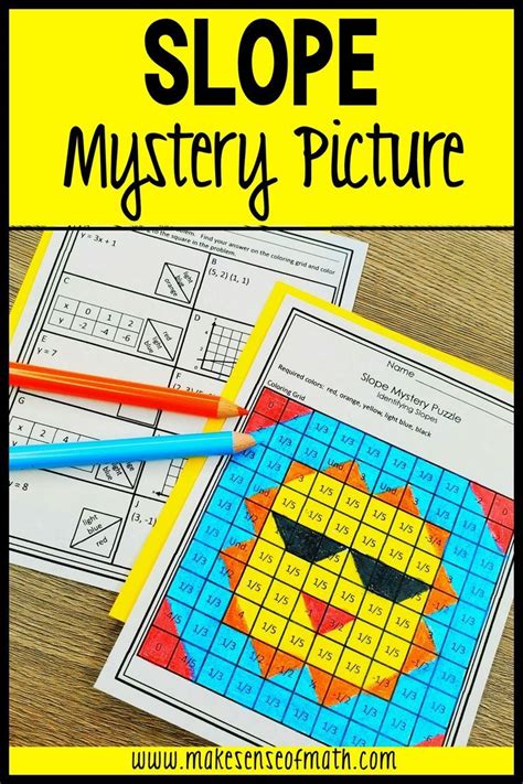 Finding Slope Activity Mystery Puzzle in 2020 | Middle school math ...