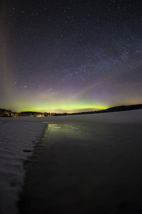 Northern Light - Aurora Borealis in Sweden Stock Image - Image of long, astrophoto: 124927591