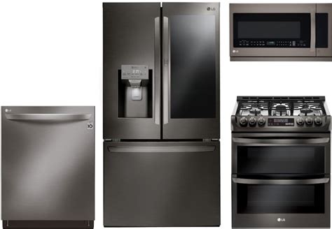 Lg Kitchen Appliances Packages - LG 4 Piece Kitchen Package-Black ...