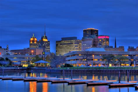 Buffalo skyline Ny Skyline, First Night, Places To Travel, Places Ive Been, Cityscape, Hometown ...