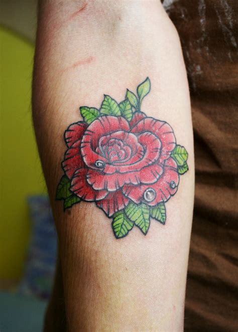 Another rose tattoo by Volski on DeviantArt