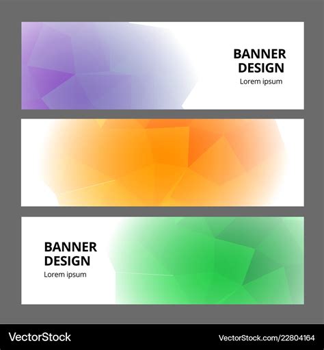 Modern abstract banner background template design Vector Image