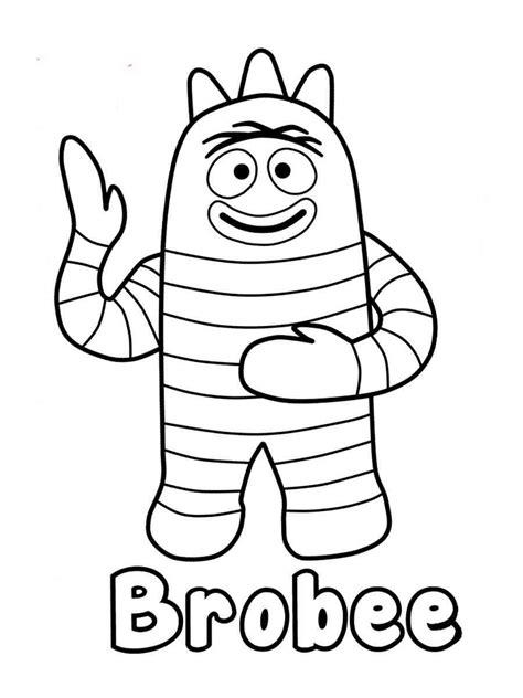 Yo Gabba Gabba Foofa Coloring Pages