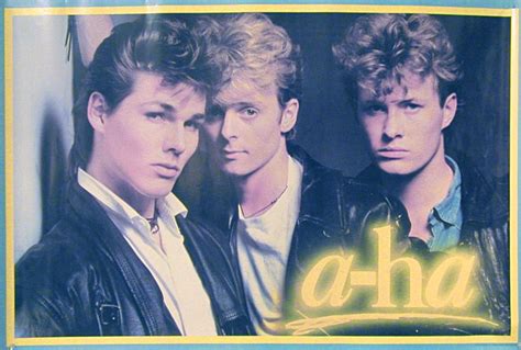 Pop band A-Ha (L to R: Morten Harket; Pal; Mags) #Aha #A-ha # ...