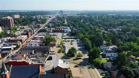 Aerial View of Milton, Ontario, Canada on Fine Spring Morning Stock ...