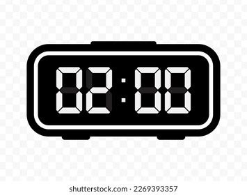 Vector Illustration Five Oclock Digital Clock Stock Vector (Royalty Free) 2269393361 | Shutterstock