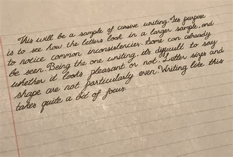 A little sample of my cursive : Handwriting