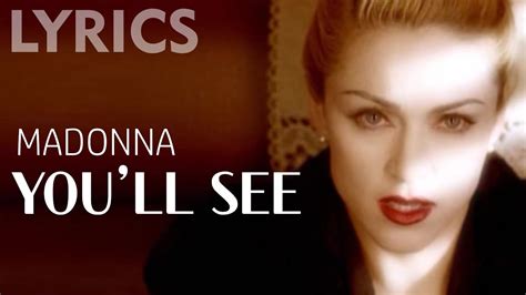 You'll See (Madonna) LYRICS + VOICE - YouTube