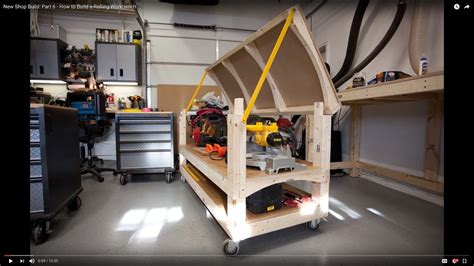 New Shop Build: Part 6 - How to Build a Rolling Workbench - YouTube